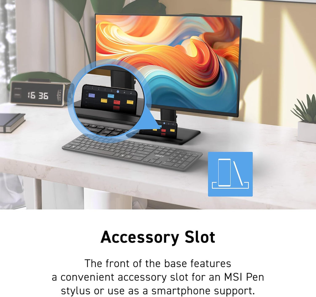 msi PRO MP272 E14C 27-inch IPS 1920 x 1080 (FHD) Office Monitor, 144Hz, Free-Synch, HDMI, Type C (15W Power Delivery), VESA Mountable, Tilt, Speaker, 4-Side Slim Bezel 1ms, Black