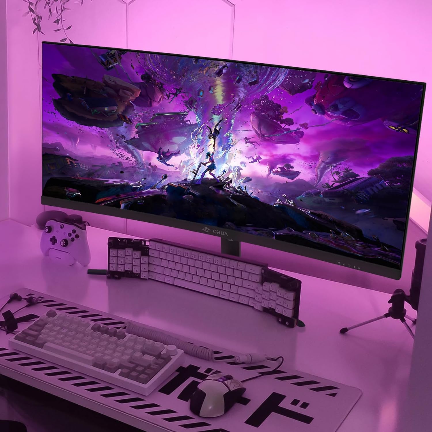 CRUA 30' Curved Gaming Monitor, 165Hz/200Hz Computer Monitor, FHD(2560 * 1080P) 1500R VA Screen, 120% sRGB PC Monitors Support AMD FreeSync, Wall Mount Install(HDMI, DP)- Black
