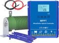 1400W Off Grid with Unloader Hybrid Wind Solar Controller Auto 12/24V Battery MPPT Charge Boost Float of max 800w Wind Turbine Generator 600w Solar Panel Home Street Light Controller