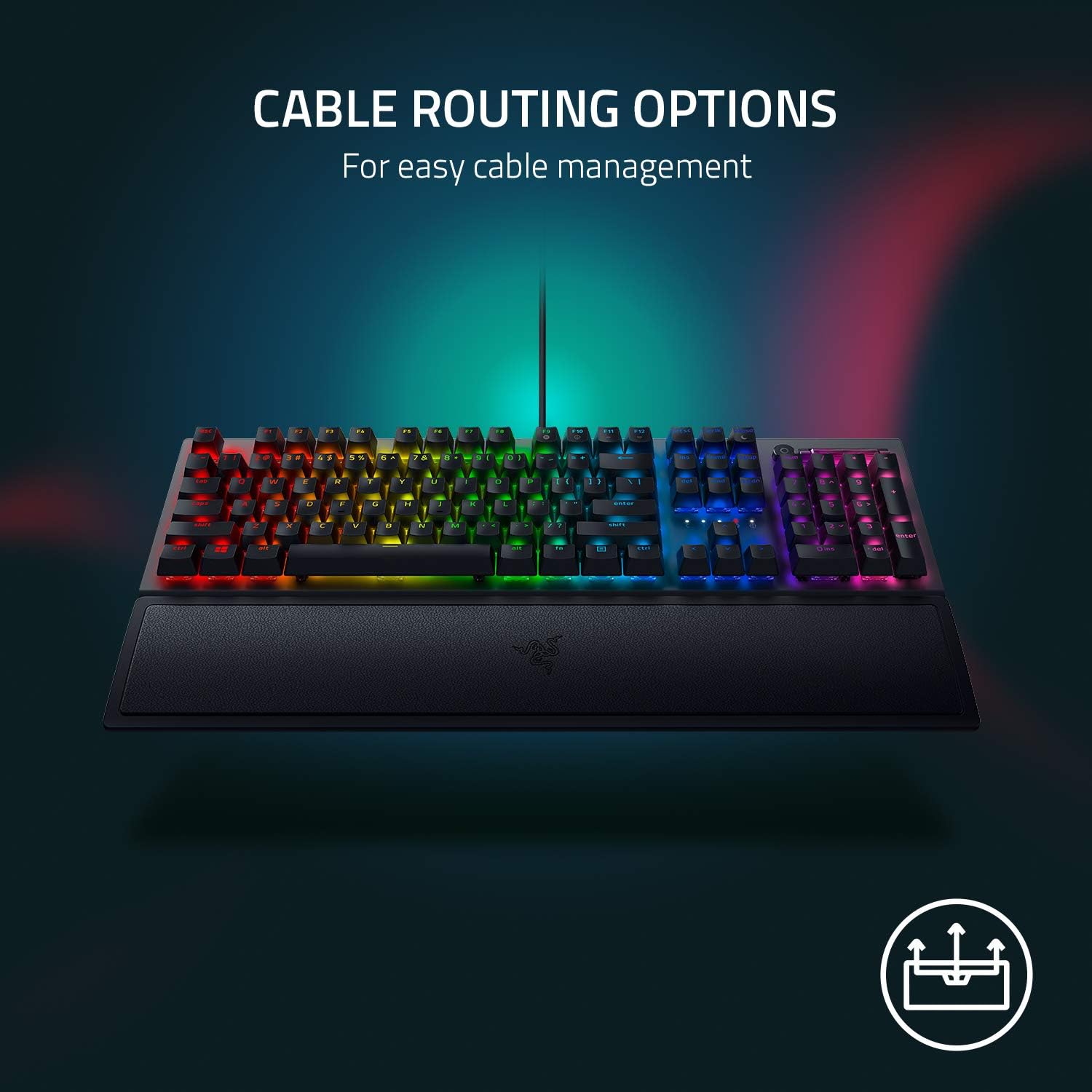 Razer BlackWidow V3 Mechanical Gaming Keyboard: Yellow Mechanical Switches - Linear & Silent - Chroma RGB Lighting - Compact Form Factor - Programmable Macro Functionality, Classic Black