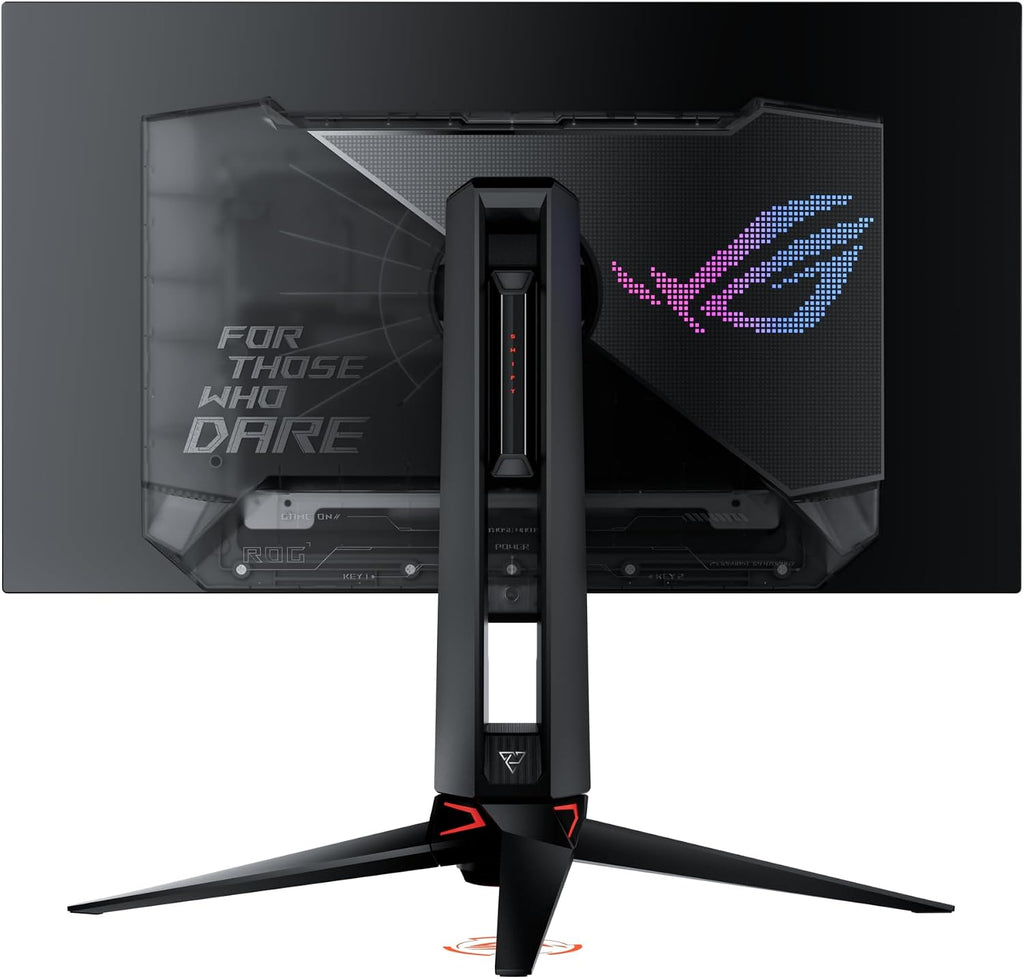 ASUS ROG Swift OLED 27' 1440P Gaming Monitor (PG27AQDP) - WOLED, QHD, 480Hz, 0.03ms, G-SYNC Compatible, Custom Heatsink, AI Assistant, DisplayHDR400 True Black, 99% DCI-P3, True 10-bit, DisplayWidget
