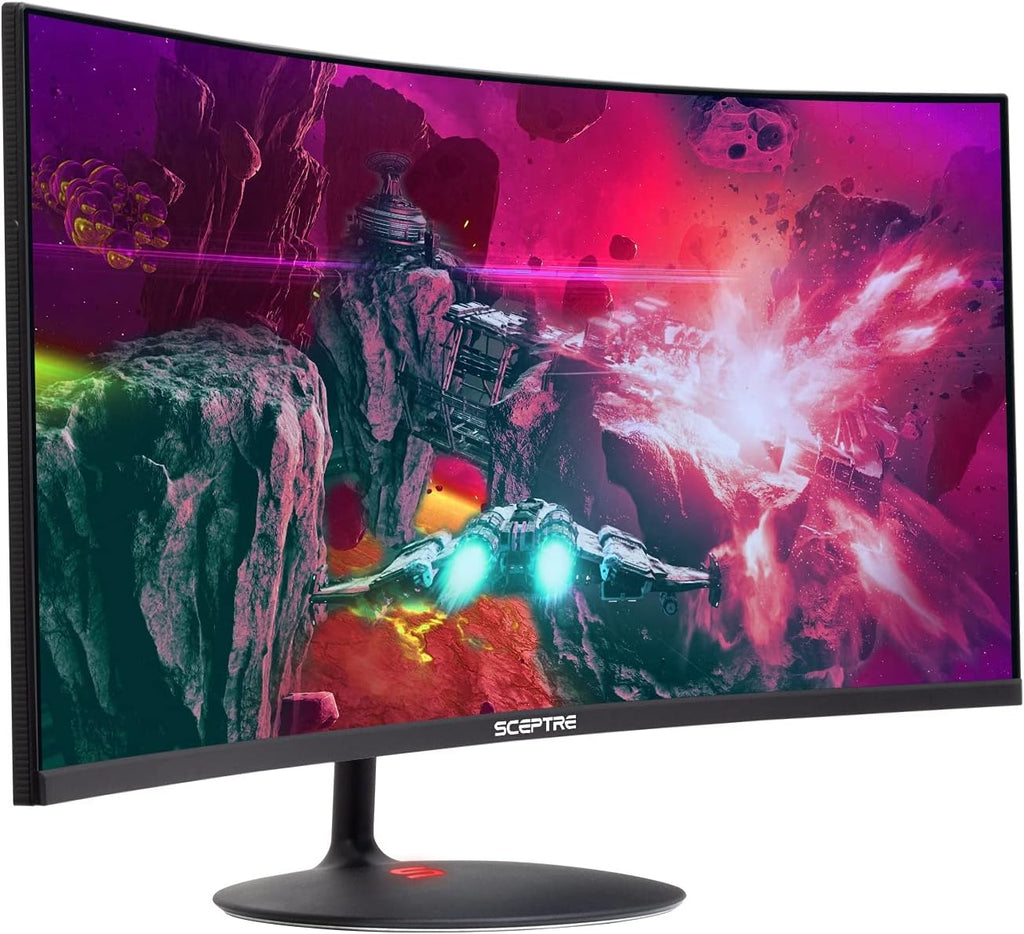 Sceptre 34-inch Curved UltraWide 21: 9 Creative LED Monitor 2560x1080 Frameless HDMI DisplayPort Up to 100Hz, Machine Black 2020 (C345W-2560UN)