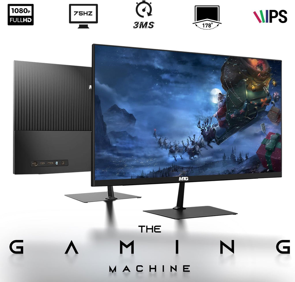 TechMagnet HP G3 Desktop RGB Computer PC Intel i7-6th Gen, 16GB DDR4 Ram 512GB SSD, Dual 24-inch Monitor, RGB Speaker, Gaming Keyboard Mouse, 2X ARGB Fan WiFi, Windows 11 Pro (Renewed)