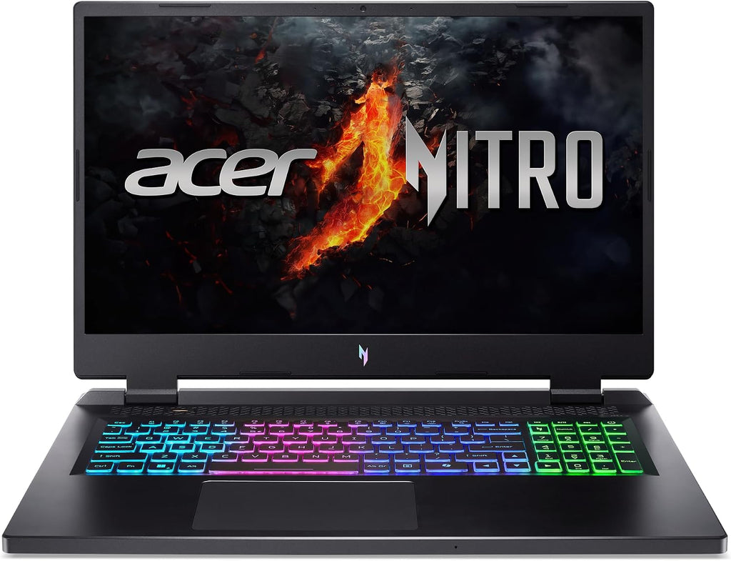 acer Nitro 17 Gaming Laptop | AMD Ryzen 5 8645HS Hexa-Core AI Capable Processor | NVIDIA GeForce RTX 4050 Laptop GPU | 17.3' FHD IPS 165Hz Display | 16GB DDR5 | 512GB SSD | Wi-Fi 6E | AN17-42-R61S
