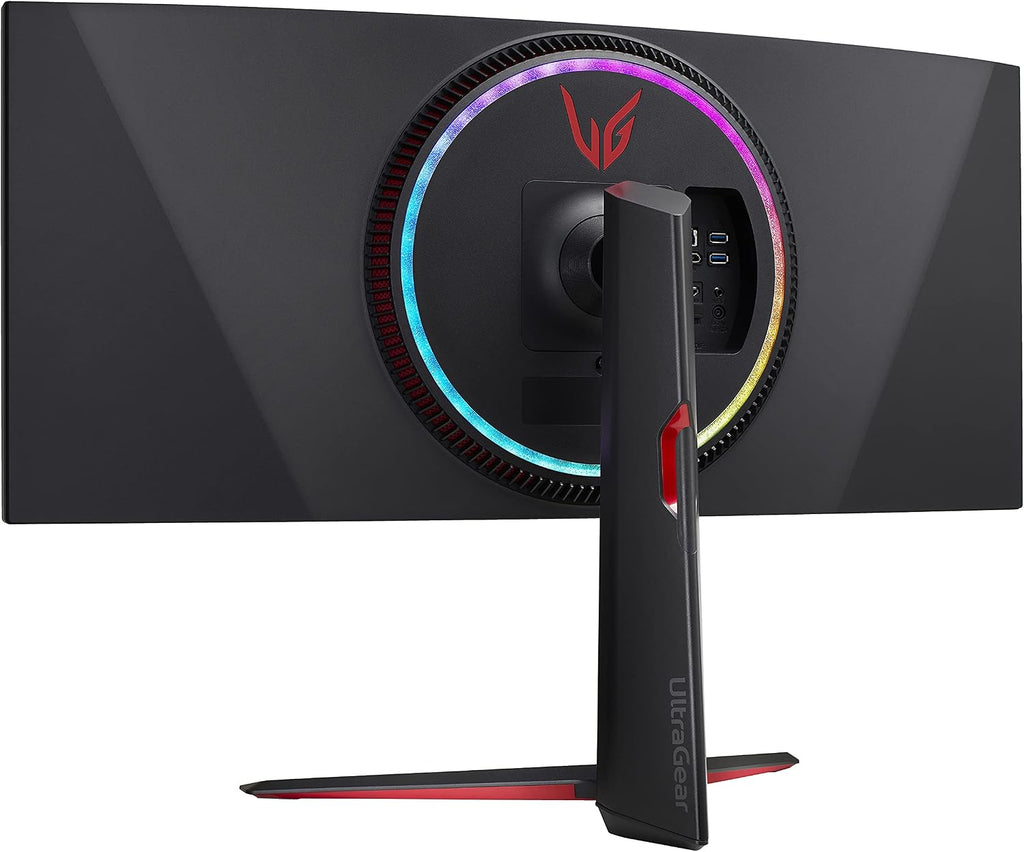 LG 34GP950G-B 34 Inch Ultragear QHD (3440 x 1440) Nano IPS Curved Gaming Monitor with 1ms Response Time and 144HZ Refresh Rate and NVIDIA G-SYNC Ultimate with Tilt/Height Adjustable Stand - Black