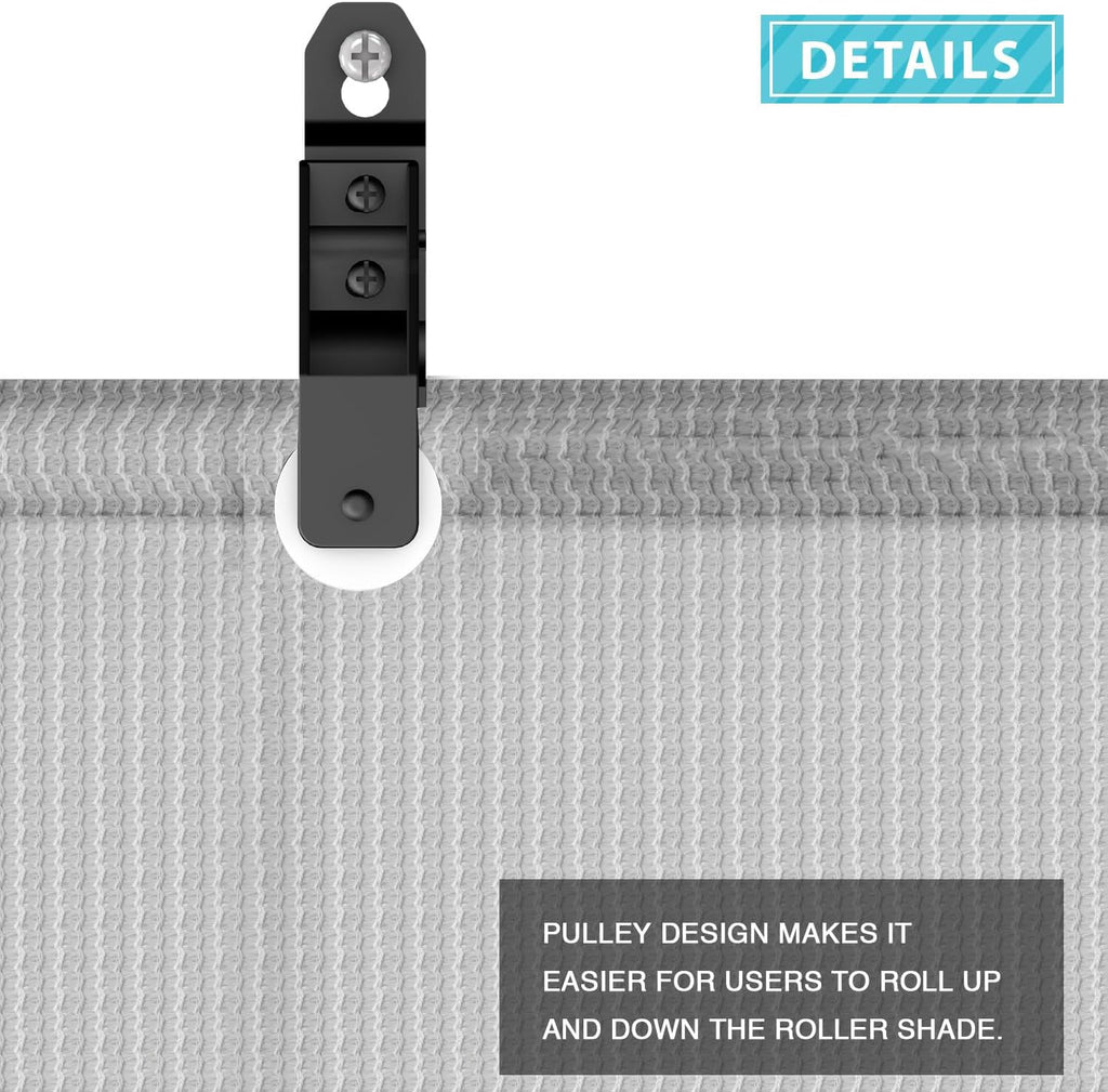 Coarbor Outdoor Roll up Shades Blinds for Porch Patio Shade Exterior Roller Window Shade Privacy Shade Screen for Deck Pergola Gazebo 4'W x 7'L Gray