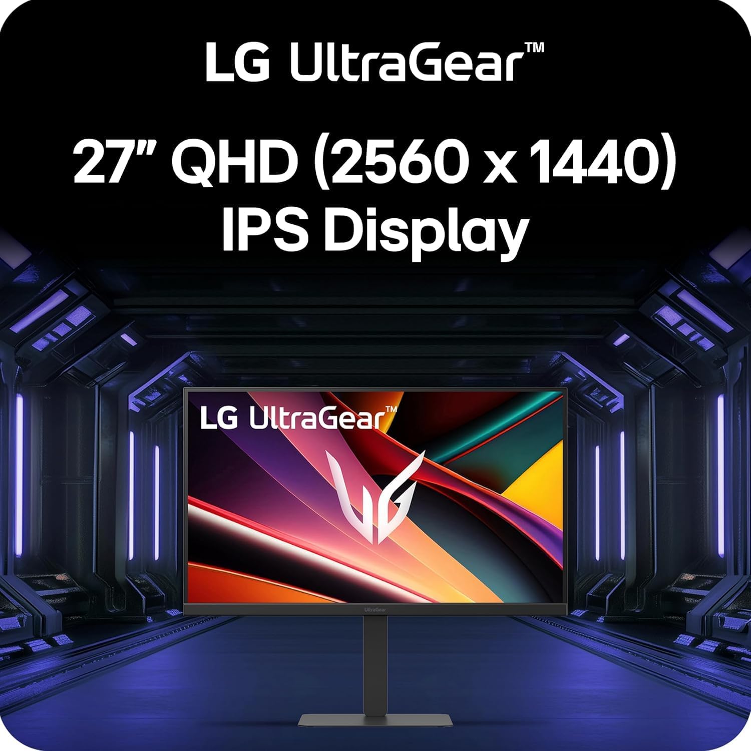 LG 27' QHD (2560 x 1440) IPS Gaming Monitor | 300Hz, 1ms | USB Type-C, HDMI 2.1 | NVIDIA G-Sync Compatible, AMD FreeSync Premium | 95% DCI-P3 | Built-in Speaker | Tilt/Height/Swivel/Pivot Stand
