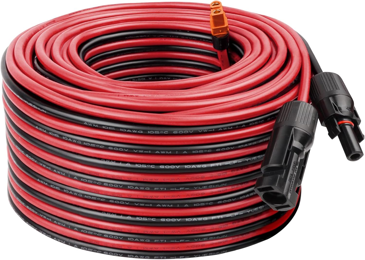 MOOKEERF Solar to XT60i Cable - 75FT Solar Panel Adapter Connector XT60i-F Extension for Portable Power Station