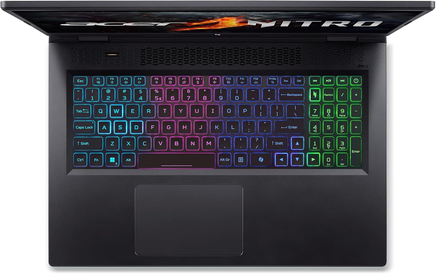 acer Nitro 17 Gaming Laptop | AMD Ryzen 5 8645HS Hexa-Core AI Capable Processor | NVIDIA GeForce RTX 4050 Laptop GPU | 17.3' FHD IPS 165Hz Display | 16GB DDR5 | 512GB SSD | Wi-Fi 6E | AN17-42-R61S