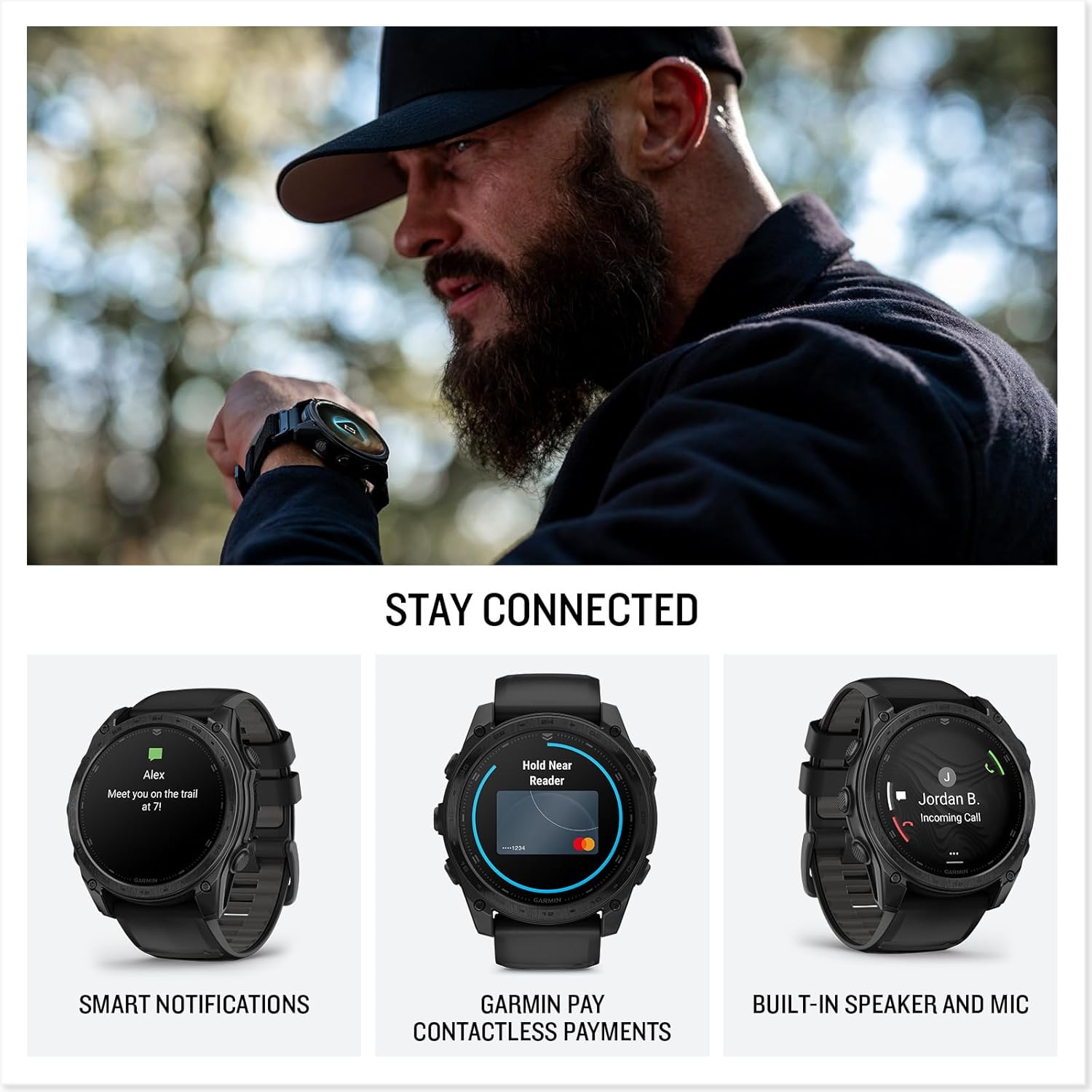 Garmin Tactix 8 47mm AMOLED Display Smart Watch, Built-in Flashlight, 16 Days Battery Life, Premium Tactical GPS Smartwatch, Includes Applied Ballistics Ultralight Solver Bundle