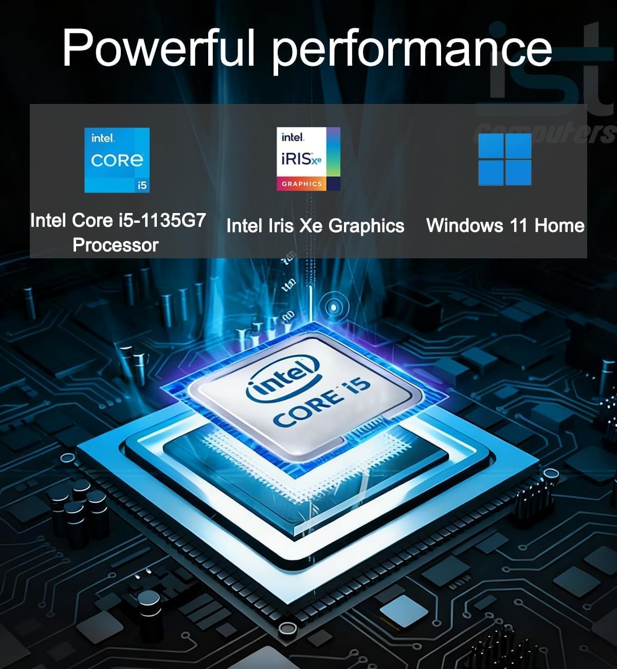 HP 15 inch Laptop, FHD Non-Touch Display, Intel Core i5, 12 GB RAM, 256GB PCIe SSD, Intel UHD Graphics, Windows 11 Home, Natural Silver, 15-dy2795wm