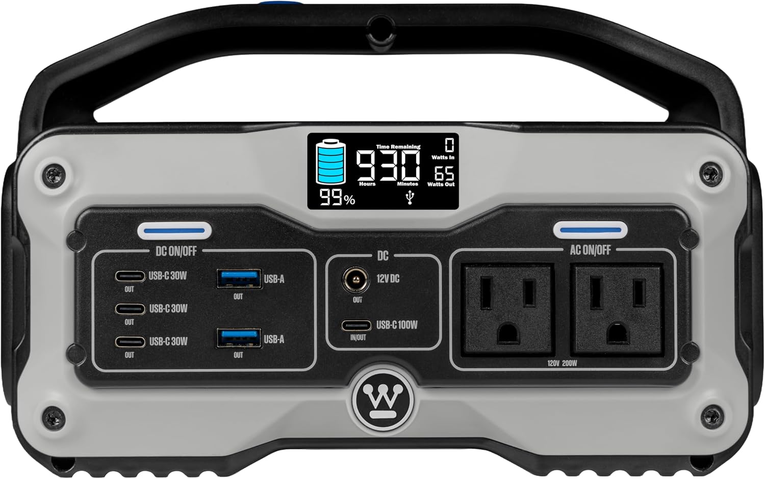 Westinghouse iGen400s 400 Watt, 183Wh Portable Power Station and Solar Generator with LED and DC Outlet for Camping, Home, Travel, Indoor/Outdoor Use (Solar Panel Not Included)