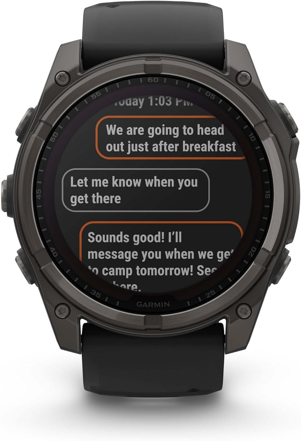 Garmin Fenix 8 – 51 mm, Solar, Sapphire, Carbon Gray DLC Titanium GPS Multisport Smartwatch with Black/Pebble Gray Silicone, Voice Control, Built-in LED Flashlight Power Bank Bundle