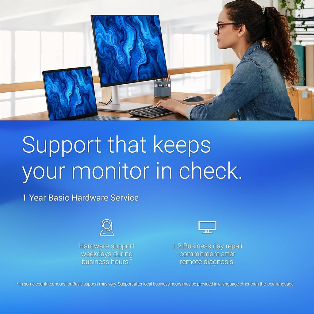 Dell S27 Series 27' 4K Monitor (3840 x 2160) 120Hz, 1500:1 Contrast Ratio, AMD FreeSync Premium, sRGB 99%, Integrated 2x5W Speaker, Height/Tilt/Swivel/Pivot DisplayPort/HDMI - Ash White
