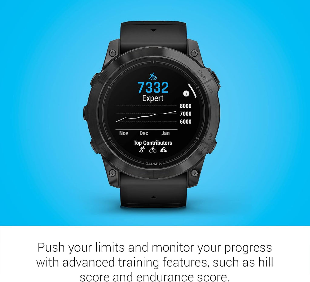 Garmin epix Pro (Gen 2), 51mm, High Performance Smartwatch, Advanced Training Technology, Built-in Flashlight, Black