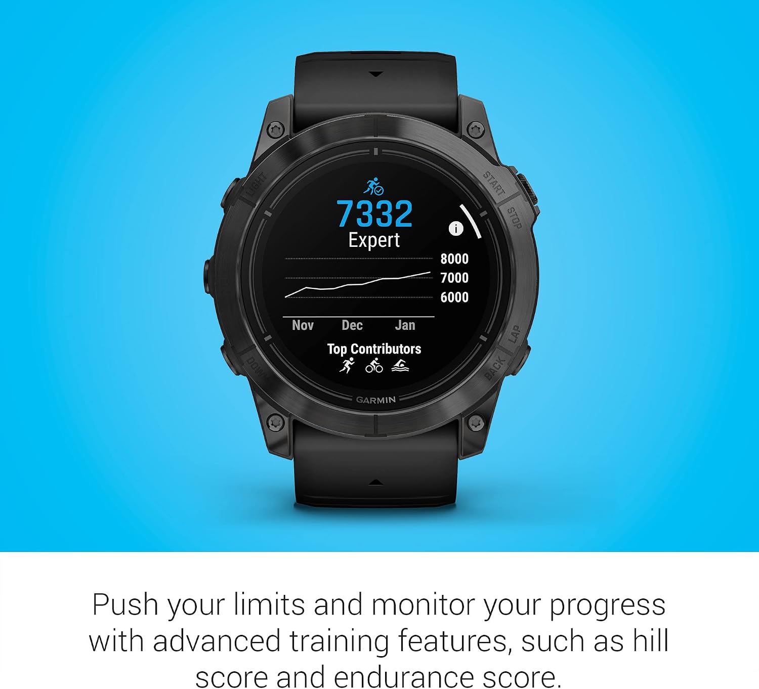 Garmin epix Pro (Gen 2), 51mm, High Performance Smartwatch, Advanced Training Technology, Built-in Flashlight, Black