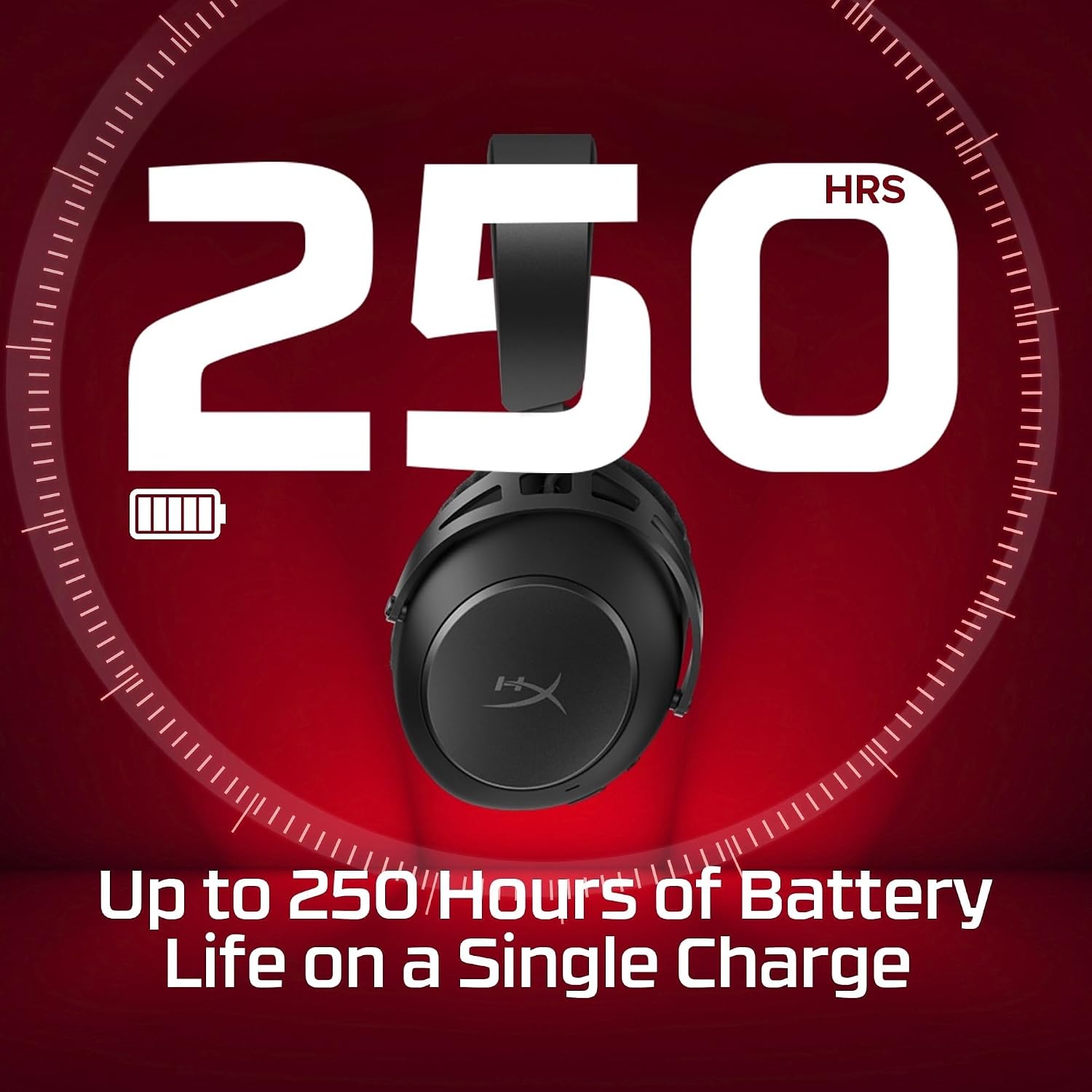 HyperX Cloud Alpha 2 – Wireless Gaming Headset with 53mm Dual-Chamber Drivers and up to 250 Hours Battery Life, RGB Base Station, Simultaneous 2.4GHz & Bluetooth - Black
