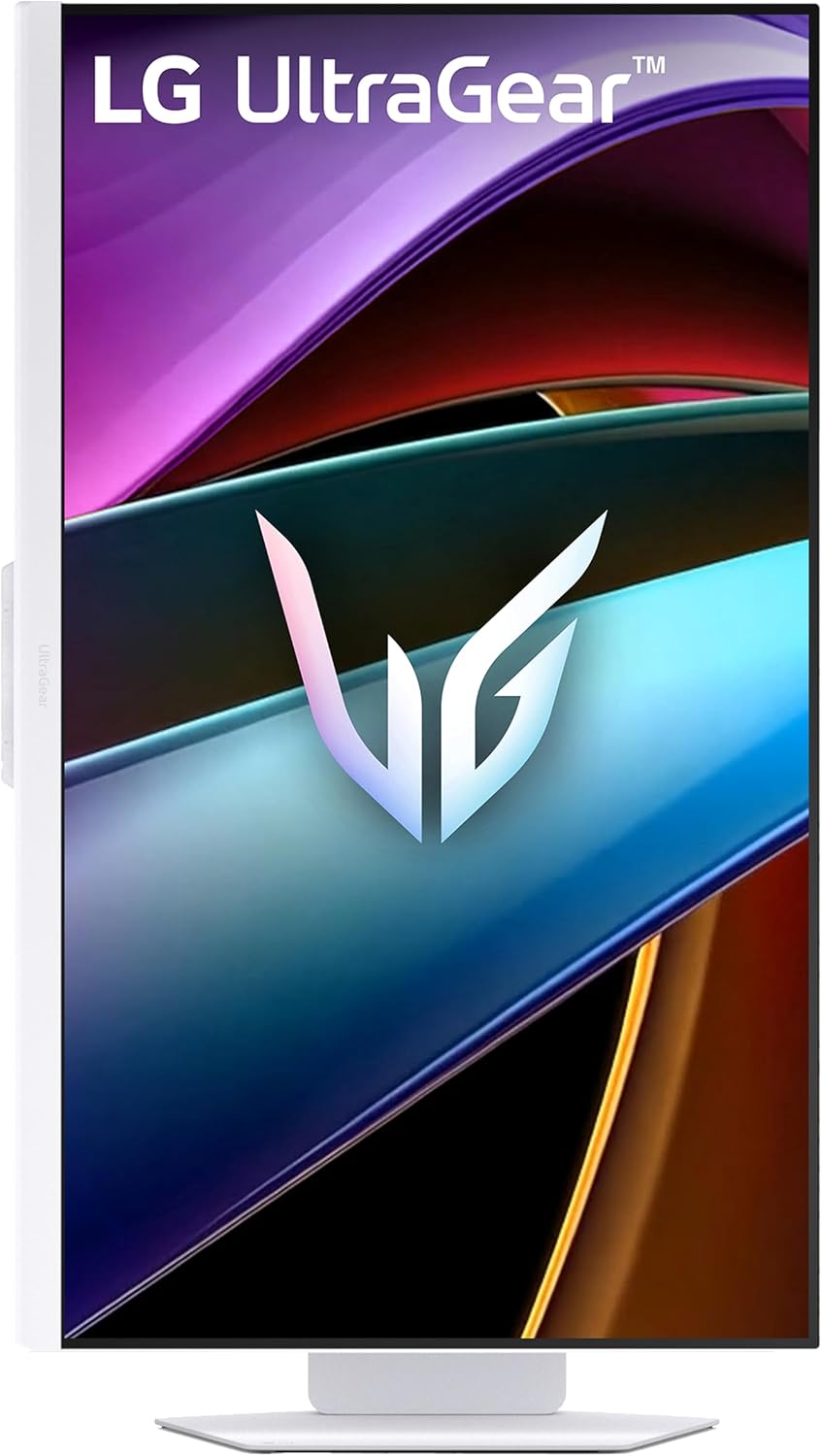 LG 32G810SA-W 32-inch Ultragear 4K UHD (3840 x 2160) IPS Gaming Monitor, 144Hz, 1ms, NVIDIA G-Sync Compatible, AMD FreeSync Premium, VESA DisplayHDR 400, HDMI, DisplayPort, USB Type-C, White