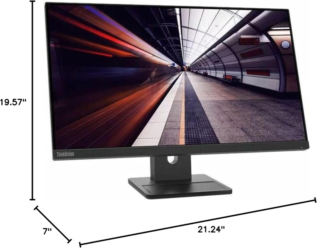Lenovo ThinkVision E24-30 24' Class Full HD LED Monitor - 16:9 - Raven Black - 23.8' Viewable - in-Plane Switching (IPS) Technology - WLED Backlight - 1920 x 1080-16.7 Million Colors - 250