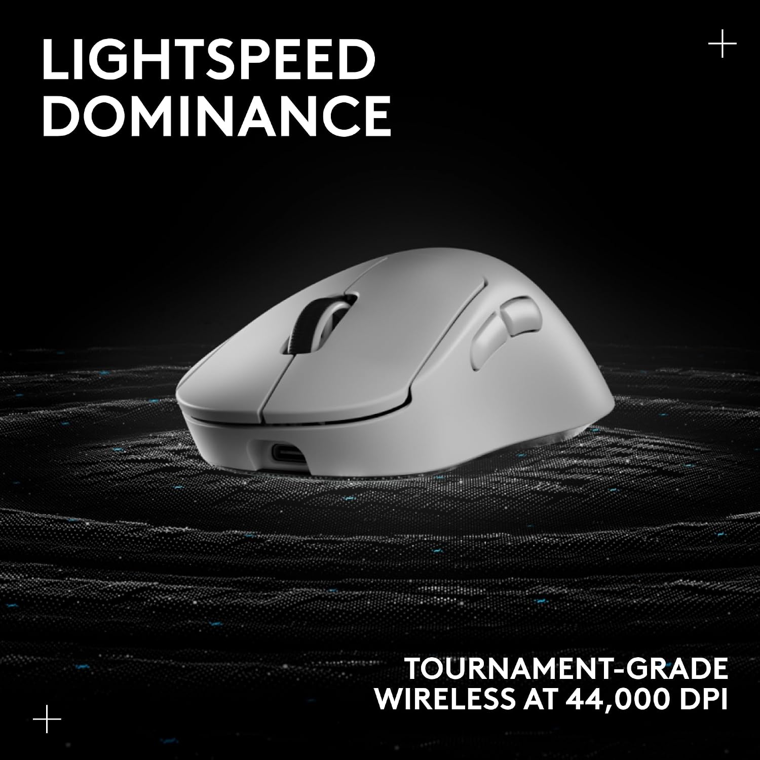 Logitech G PRO X Superlight 2 DEX Wireless Gaming Mouse, 60g pro-Grade Right-Handed Mouse with 5 programmable Buttons, USB-C Charging, 44k DPI Sensor, up to 8 kHz Polling for PC/Mac - White