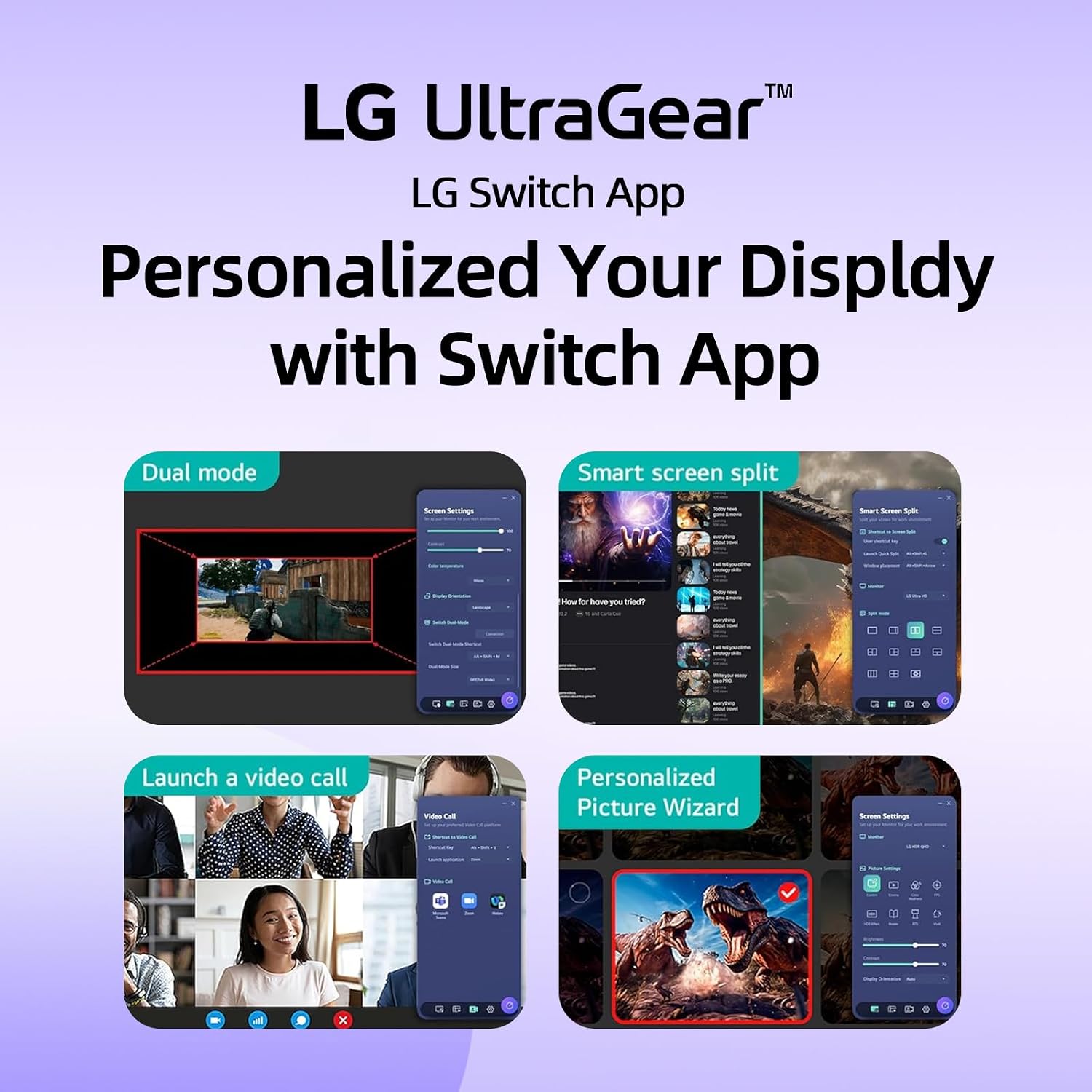 LG 24 inch Ultragear Gaming Monitor, FHD IPS Display, 144Hz Overclock, 1ms MBR, HDR10, 99% sRGB, NVIDIA G-SYNC Compatible & AMD FreeSync, Black Stabilizer, HDMI, DisplayPort, VESA Mountable, Tilt