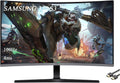 Samsung 32' Essential S3 Series FHD Curved Monitor, 1800R, Game Mode, 100Hz Refresh Rate, Game Mode, Eye Saver Mode, Black, with HDMI Cable