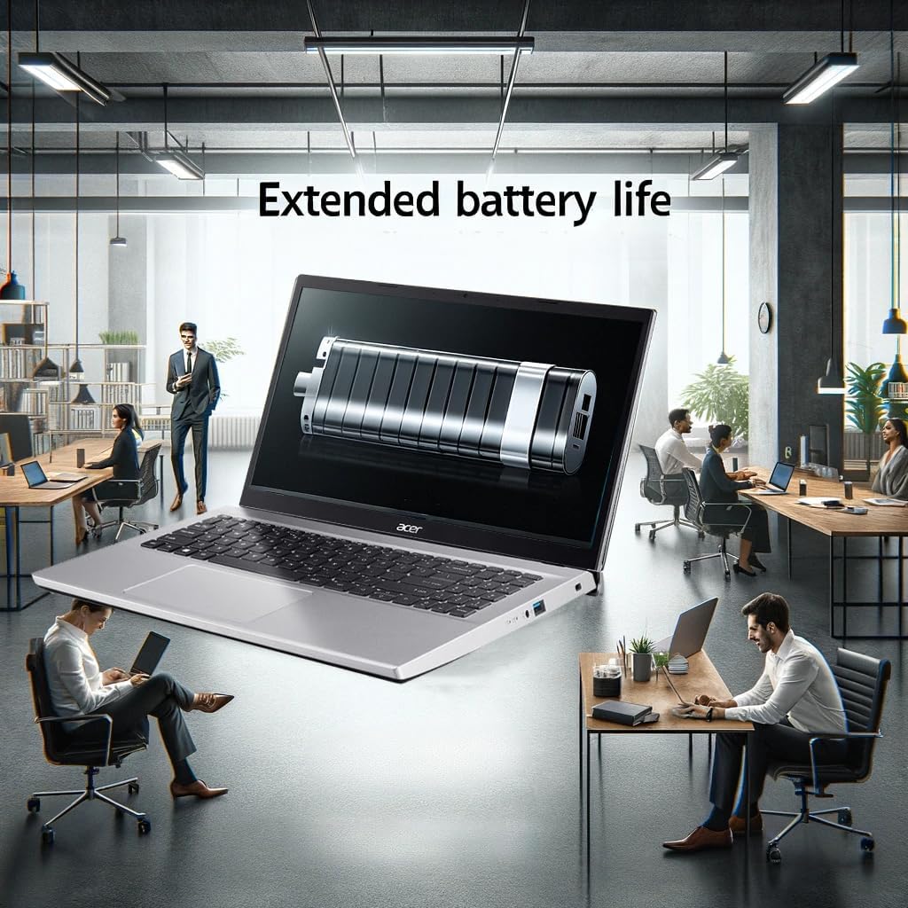 acer Aspire Premium Laptop | AMD Ryzen 7 5700U (Beats i7-1250U) CPU | 64GB RAM | 4TB SSD | 15.6' FHD Display | Fast Wi-Fi 6 | Sleek Design | Ethernet Port | AI Noise Removal | Windows 11 | WOWPC