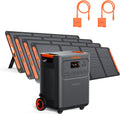 Jackery HomePower 3600 Plus Portable Power Station with 4x 200W Solar Panels and 2x Solar Panel Connector, 3600W AC Output, 3584Wh Solar Generator, Expandable up to 21kWh, Essential Home Backup