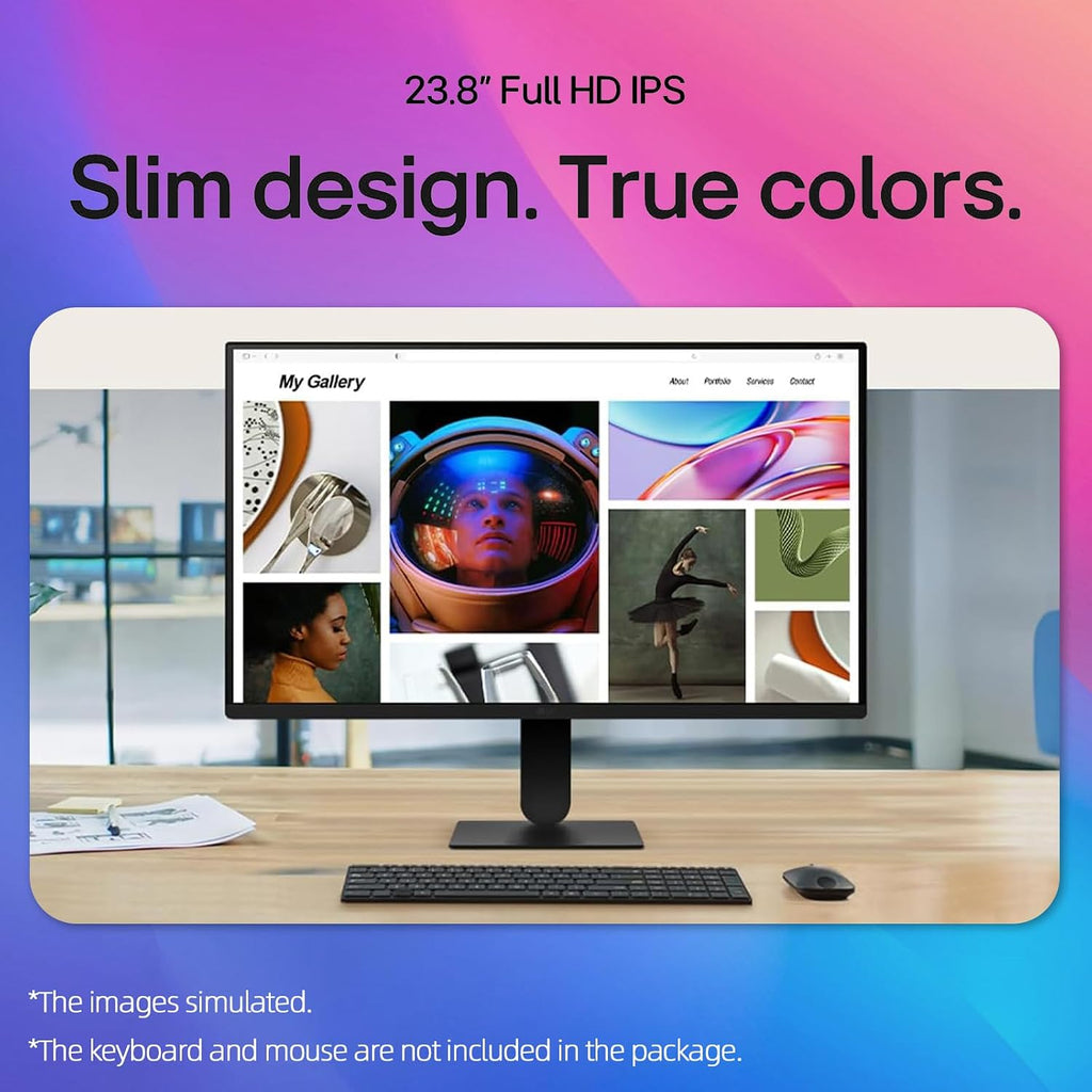 LG 24' FHD IPS Monitor, 1920x1080, 120Hz, 1ms MBR, AMD FreeSync Premium, HDR10, 99% sRGB, HDMI, VGA, Tilt Adjustable Stand, 3-Side Borderless Design for Home Office and Gaming