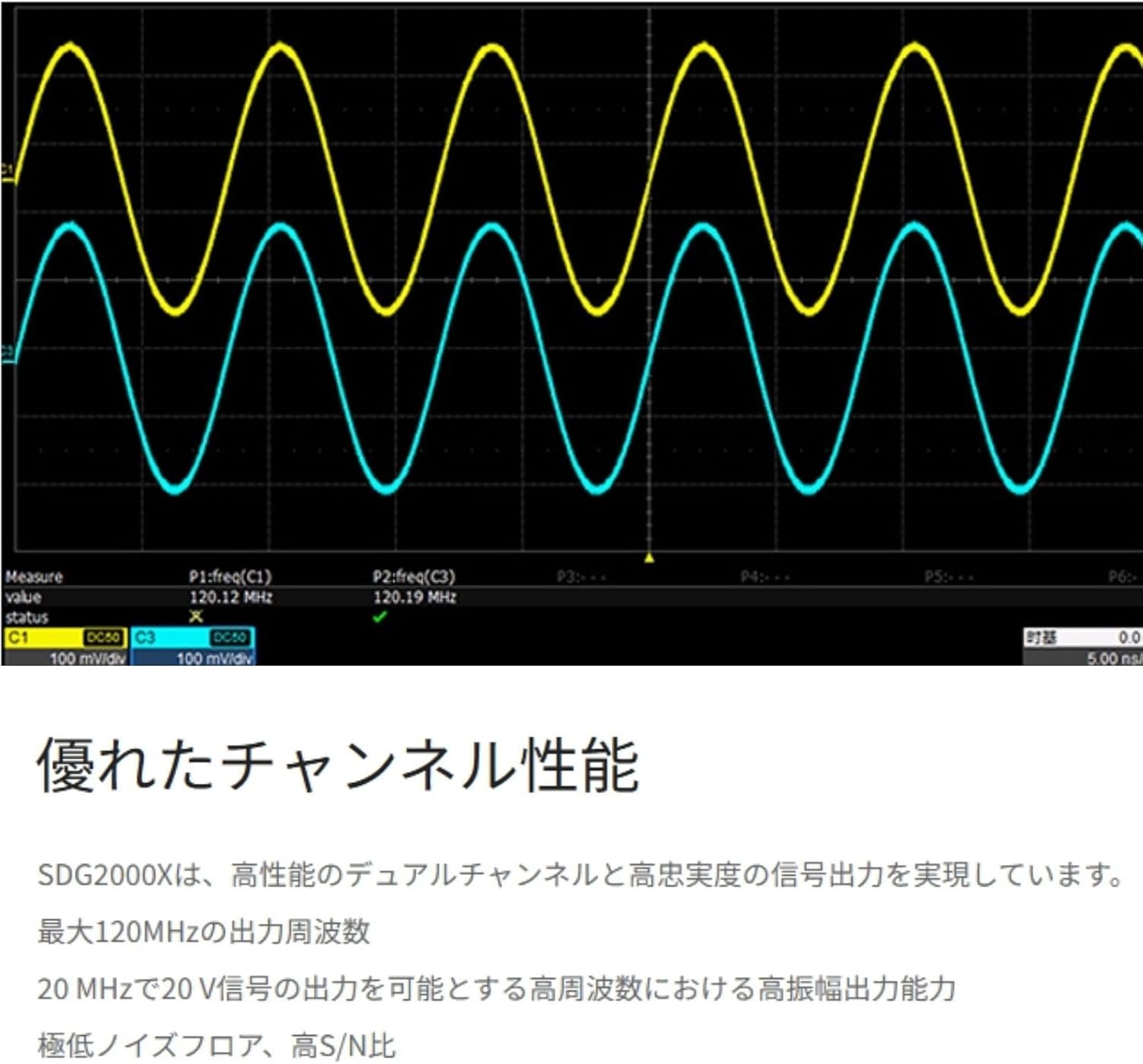 Siglent SDG2082X - Function/Arbitrary Waveform Generator (2 Channels/80MHz/1.2 GSa/s)