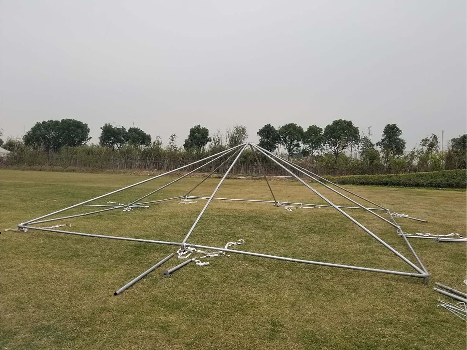 Party Tents Direct 20x20 Canopy Tent, West Coast Steel Frame, White Heavy Duty Waterproof PVC Vinyl Event Tent Pavilion Gazebo for Weddings, Parties and Outdoor Events