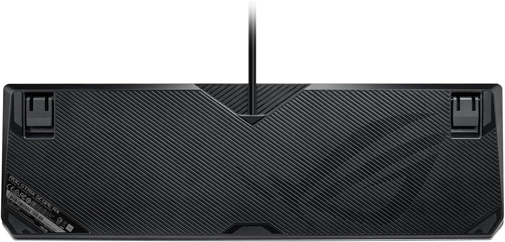 ASUS ROG Strix Scope RX Gaming Mechanical Keyboard, Red Optical Switches, USB 2.0 Passthrough, 2X Wider Ctrl Key, Aura Sync, Armoury Crate RGB Lighting, Black