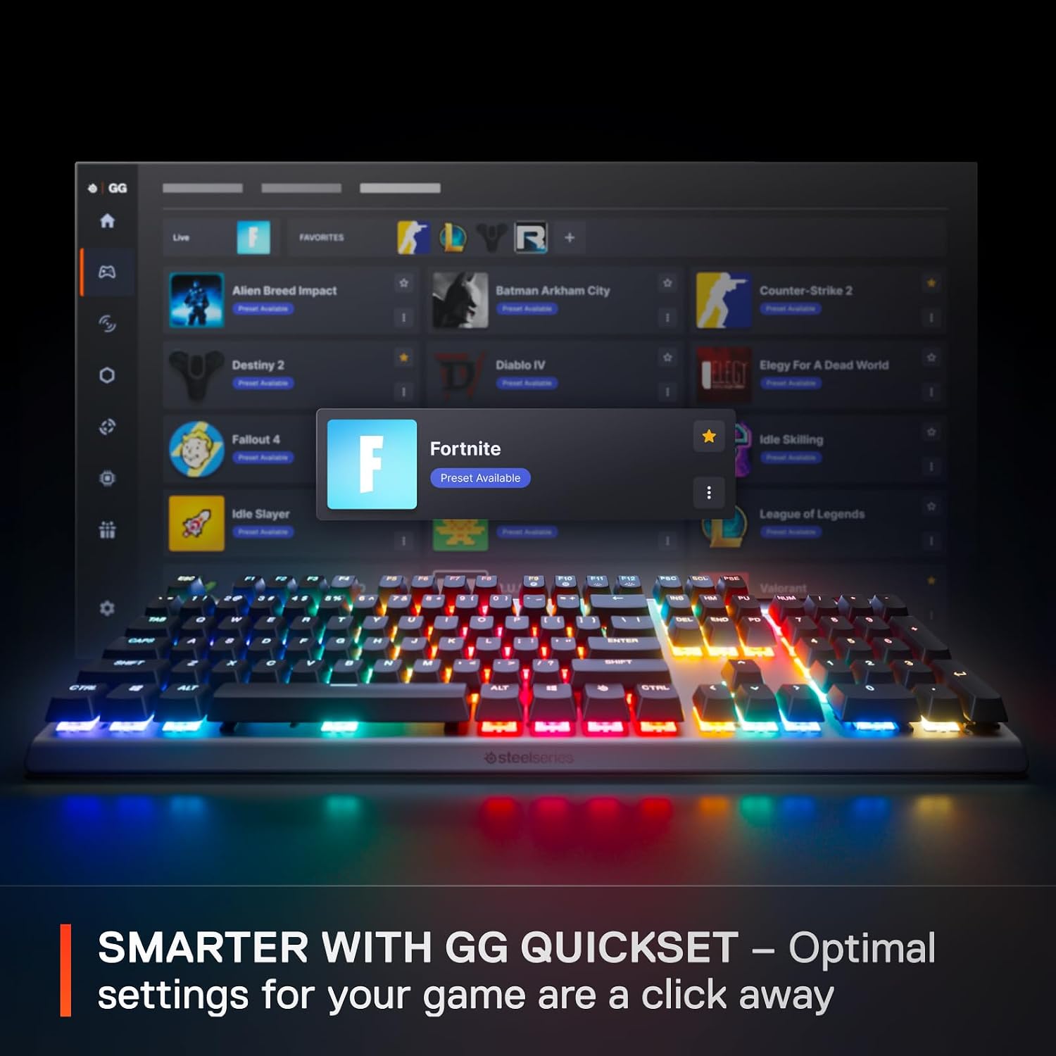 SteelSeries Apex Pro Gen 3 OmniPoint 3.0 HyperMagnetic Switches Adjustable Actuation Rapid Trigger Game-Ready Presets Protection Mode Rapid Tap/SOCD OLED RGB PBT Keycaps USB-C (Renewed)