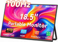 HotYeah Portable Monitor, 18.5' 1080P 100Hz 125% sRGB Laptop Monitor USB-C HDMI External Computer Display HDR FreeSync w/Kickstand & Speaker, 2nd Screen for Laptop PC Mac Phone Tablet Switch PS5 Xbox