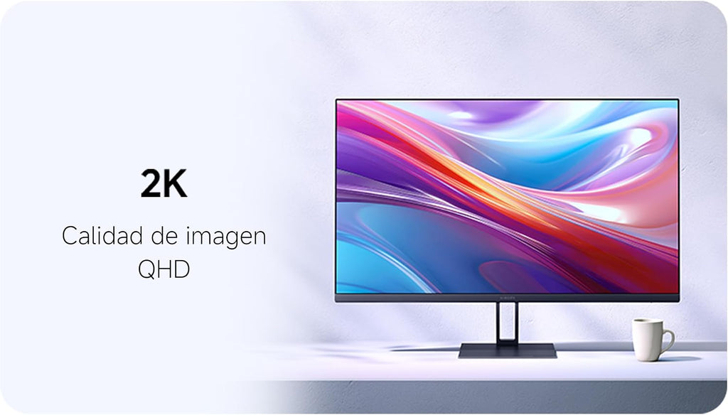XIAOMI 2K Monitor A27Qi - 27-inch QHD IPS Computer Display, 100Hz Refresh Rate, ΔE<2 Color Accuracy, 95% DCI-P3, 100% sRGB, Low Blue Light Mode, Adjustable Stand, for Home and Office