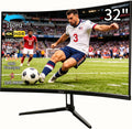 ZZA 32' Curved Gaming Monitor, 4K UHD (3840 x 2160) VA Display, 1500R Immersion, 144Hz/160Hz Refresh Rate, Advanced Computer Screen, Supports AMD FreeSync Premium, 120% sRGB Color Gamut,HDMI 2.1/DP1.4