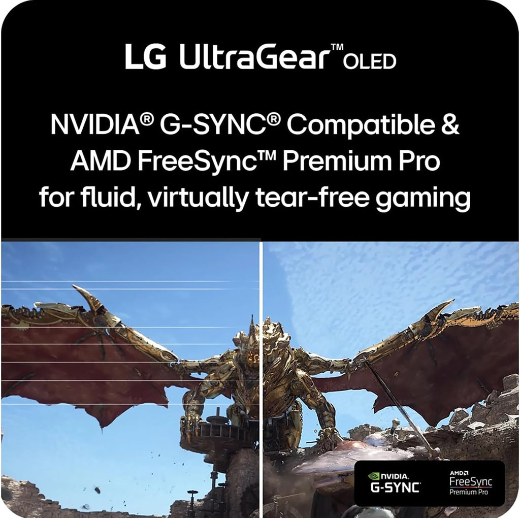 LG 39' Ultragear OLED Curved Gaming Monitor - WQHD 240Hz, 0.03ms, NVIDIA G-Sync Compatible, 800R Curvature, USB Type-C, DisplayHDR True Black 400