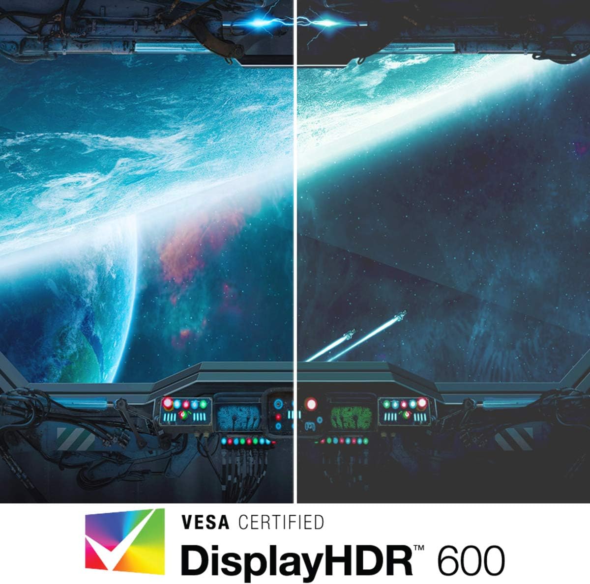 acer Predator XB323U GPbmiiphzx 32' WQHD (2560 x 1440) IPS NVIDIA G-SYNC Compatible Monitor, VESA Certified DisplayHDR600, Up to 0.5ms, 170Hz, (1 Display Port, 2 HDMI and 4 USB 3.0), Black
