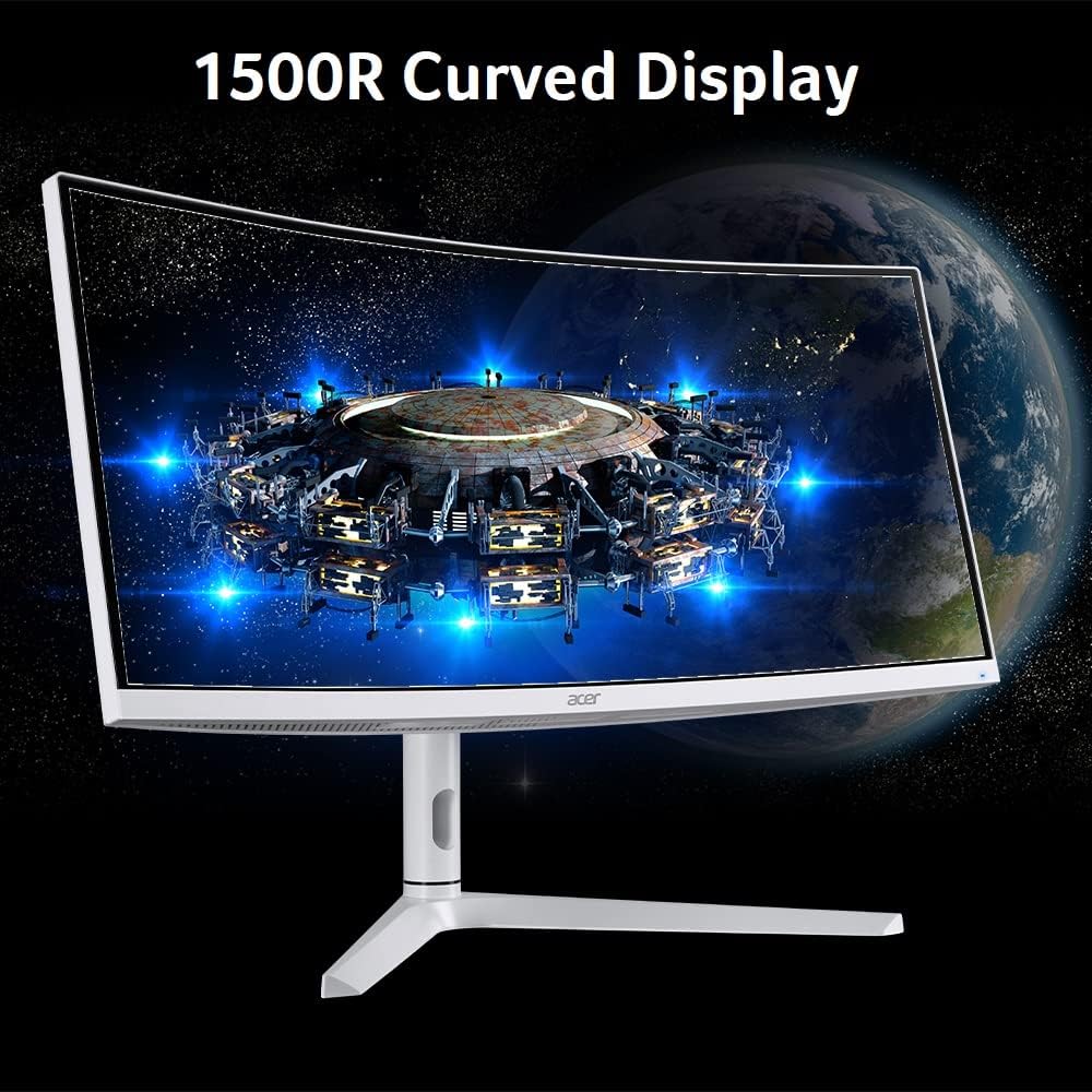 acer Nitro 29.5 Inch 1500R Curved Zero-Frame UWFHD (2560 x 1080) Gaming Monitor | AMD FreeSync Premium | Up to 200Hz Refresh | 1ms VRB | Display Port, 1 x HDMI 2.0 & 2 x HDMI 1.4 Ports | XZ306C