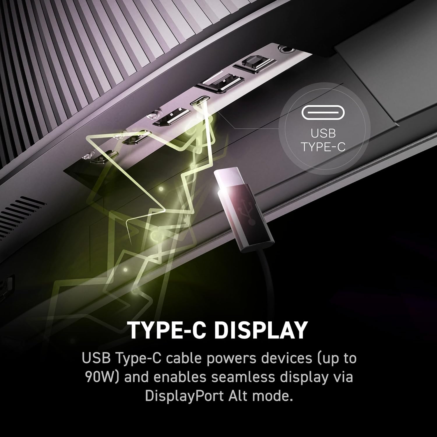 msi MAG 341CQP QD-OLED, 34 Curved OLED Gaming Monitor, 3440 x 1440 (UWQHD), 0.03ms Response time, 175Hz, True Black HDR 400, HDMI, DP Port, USB Type C, Tilt, Height, Black