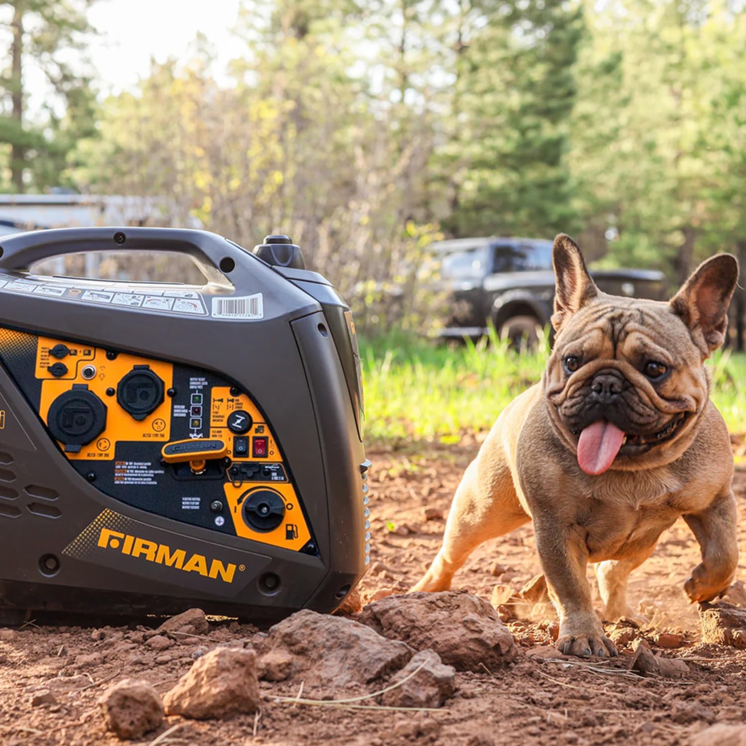 FIRMAN W01682F Refurbished Gas Inverter Portable Generator, 2000W Starting 1600W Running Power, Quiet Recoil Start, 120V Clean Inverter Energy for Camping, Tailgating, RV, and Outdoor Recreation