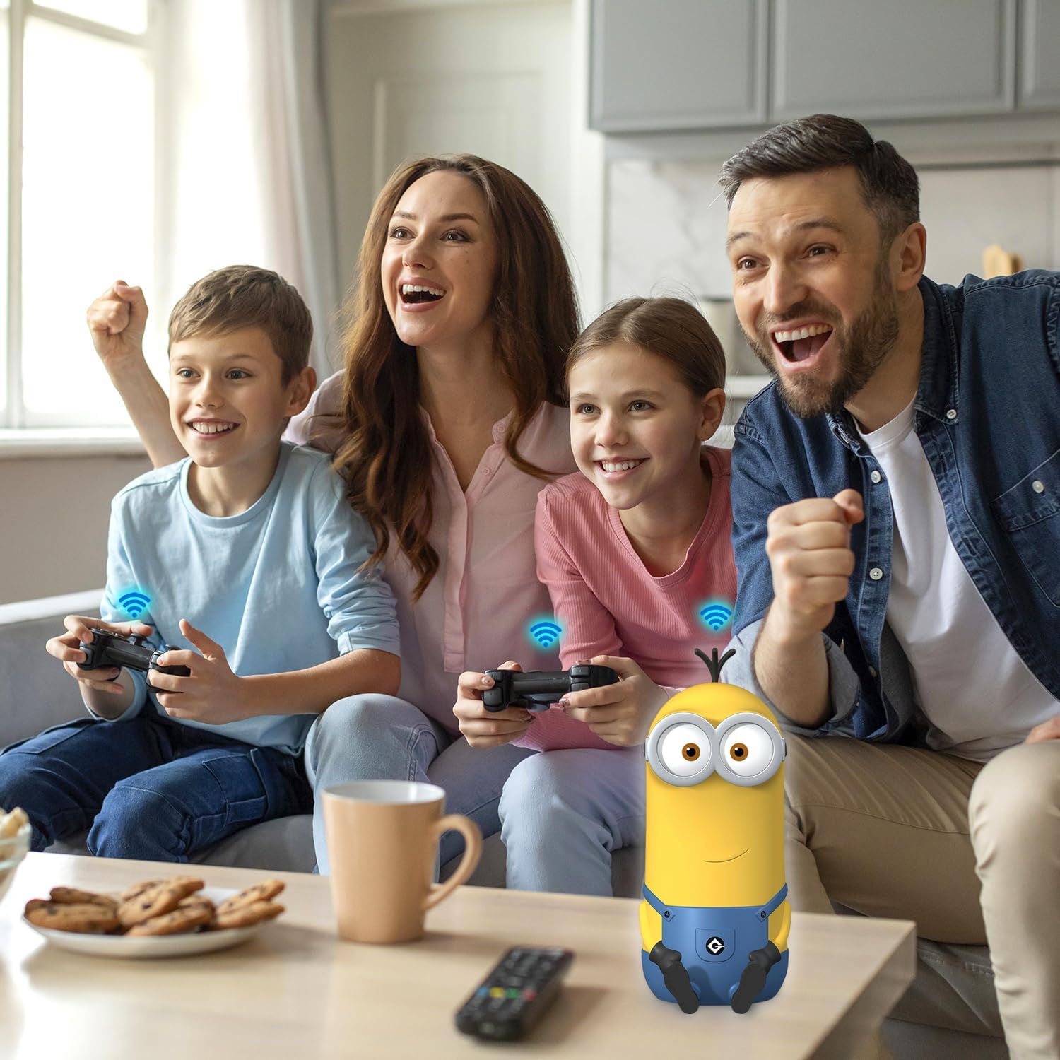 Davolink Minions Series WiFi 6 / 6E Gaming Router WiFi Extender Dual & Tri-Band Gigabit Wireless Internet Mesh System Fast 8K Streaming Low Latency WPA3 Secure Home Wi-Fi (Kevin)