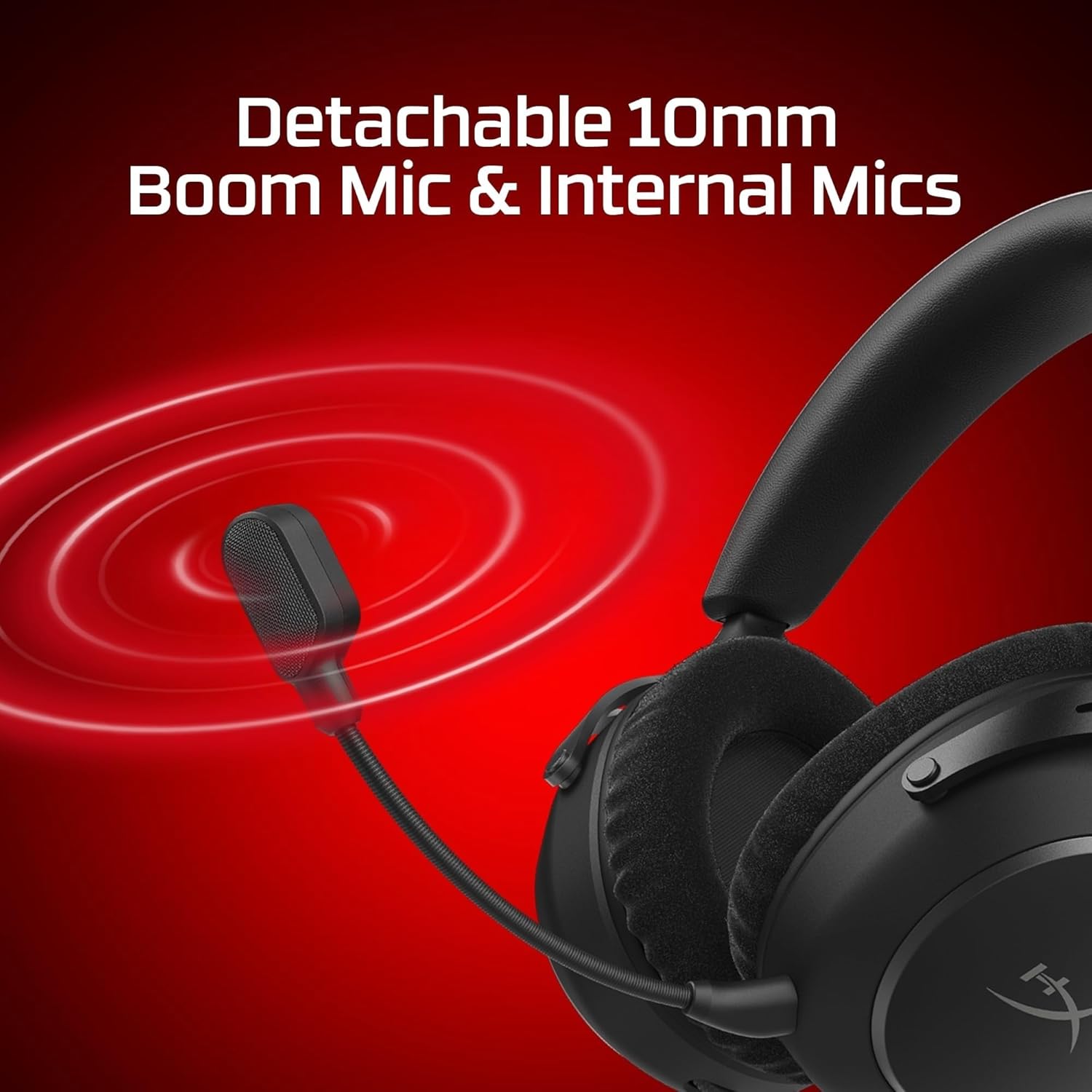 HyperX Cloud Alpha 2 – Wireless Gaming Headset with 53mm Dual-Chamber Drivers and up to 250 Hours Battery Life, RGB Base Station, Simultaneous 2.4GHz & Bluetooth - Black
