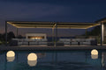 PURPLE LEAF Large Louvered Pergola 92KS 13' x 30' with Integrated Solar LED Strip Light Adjustable Aluminum Roof Weather-Resistant Pergolas for Outdoor Patio Garden Yard Gray