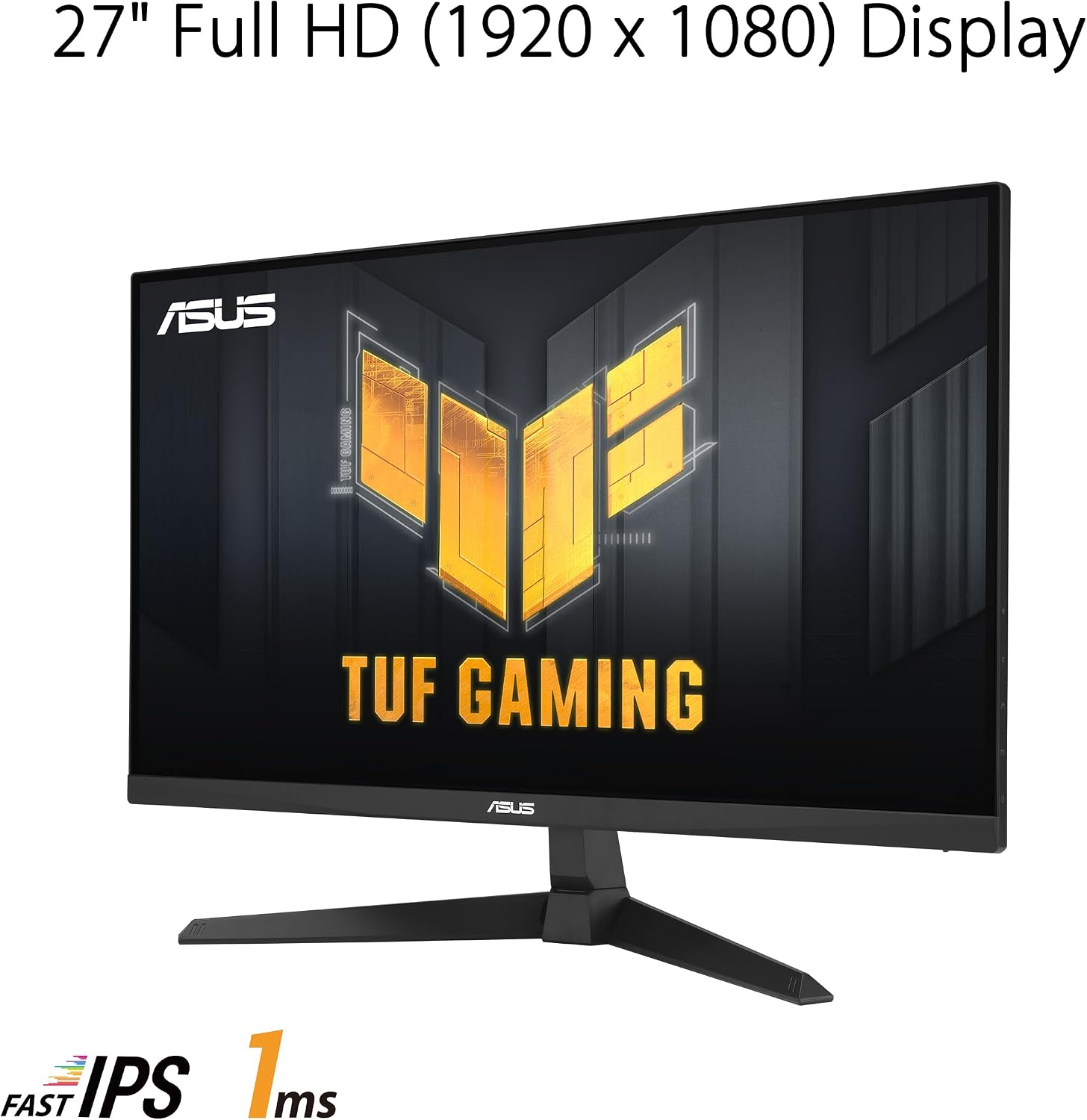 ASUS TUF Gaming 27' 1080P Monitor (VG279Q3A) – Full HD, 180Hz, 1ms, Fast IPS, Extreme Low Motion Blur Sync, FreeSync Premium, G-SYNC Compatible, Variable Overdrive, 99% sRGB, DisplayPort, HDMI