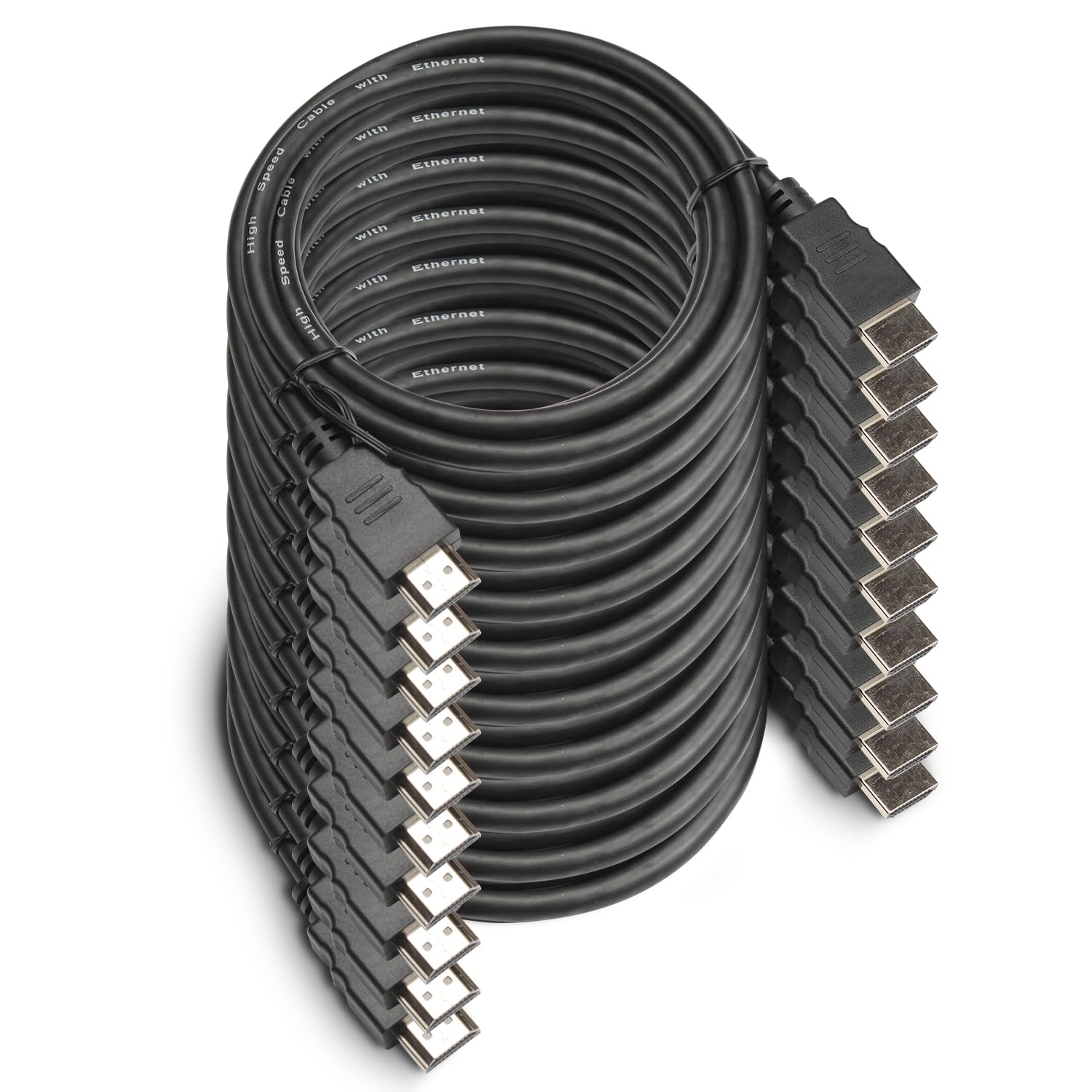 OREI Ultra High Speed 4kHDMI Cable 6ft – High-Speed 10.2Gbps, 3D, ARC, Ethernet – Premium 6ft HDMI Cable for TVs, Monitors, Home Theater & Gaming (50 Pack)
