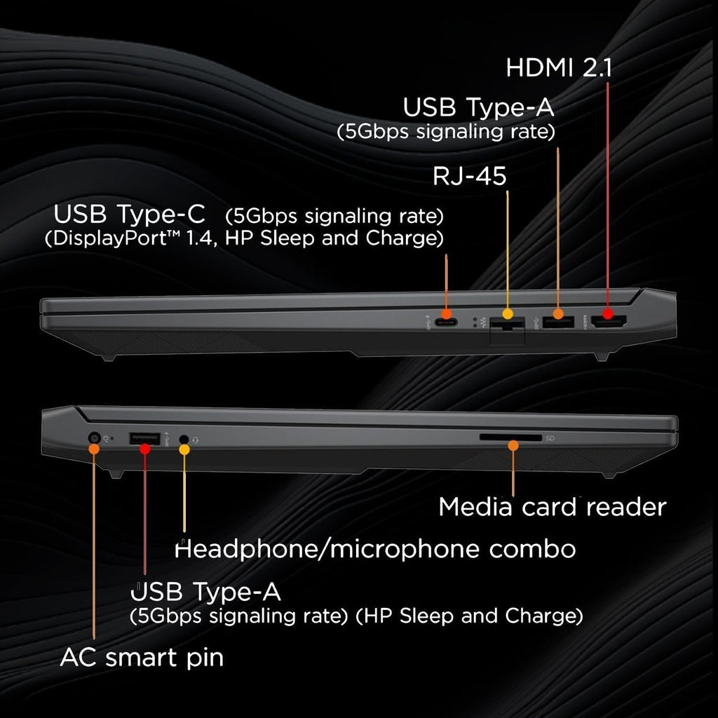 HP Victus 144Hz 15.6' FHD Gaming Laptop, AMD Ryzen 5 7535HS Processor, Radeon RX 6550M (Beats Nvidia GeForce RTX 3050), 16GB RAM 1TB SSD, Backlit Keyboard, Windows 11 Pro, Mica Silver