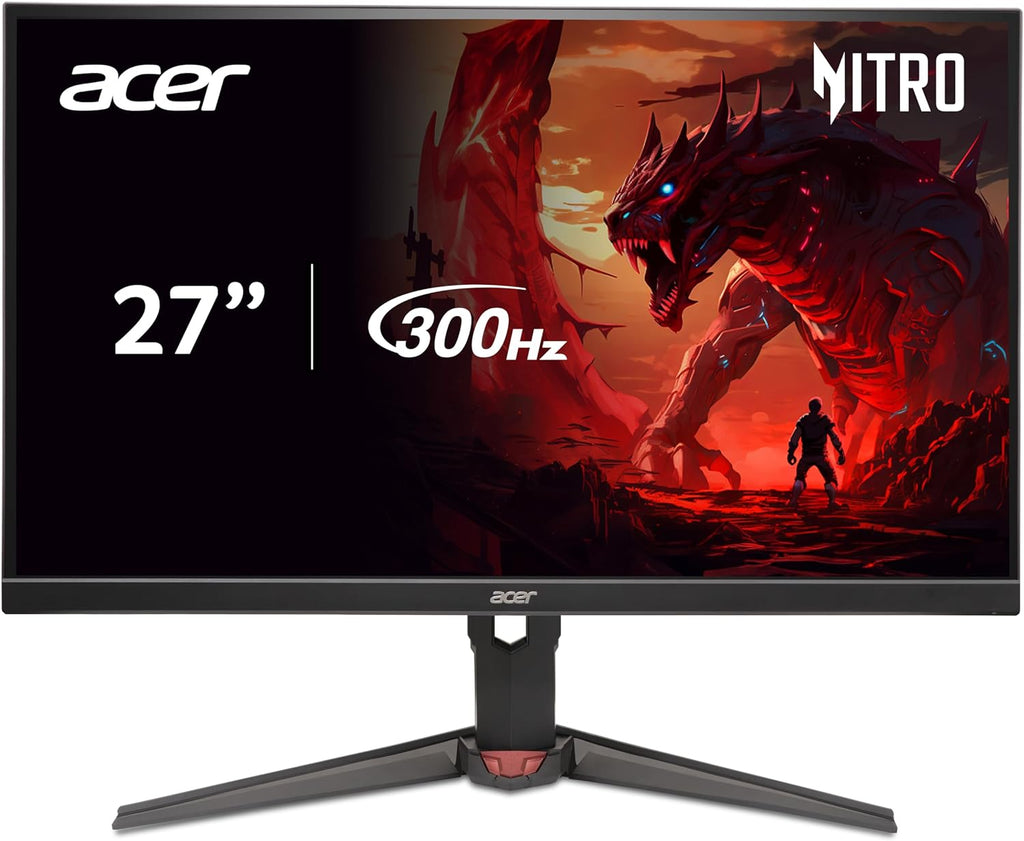 Acer Nitro 27' WQHD 2560x1440 IPS PC Gaming AMD FreeSync Premium | 300Hz | Up to 0.5ms | 99% sRGB | DisplayHDR 400 | ErgoStand | VESA Mounting | 1 x DP 1.4 & 2 x HDMI 2.1 | XV272U F3bmiiprx (Renewed)
