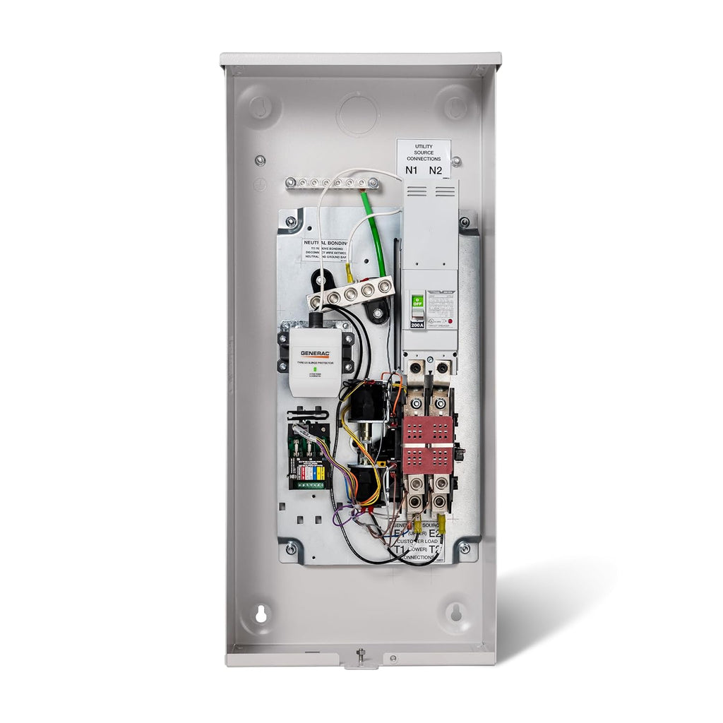 Generac Next Gen 150 Amp Automatic Generator Transfer Switch, Open Transition, Service Rated, Factory-Installed Whole-Home Surge Protection, Outdoor Enclosure