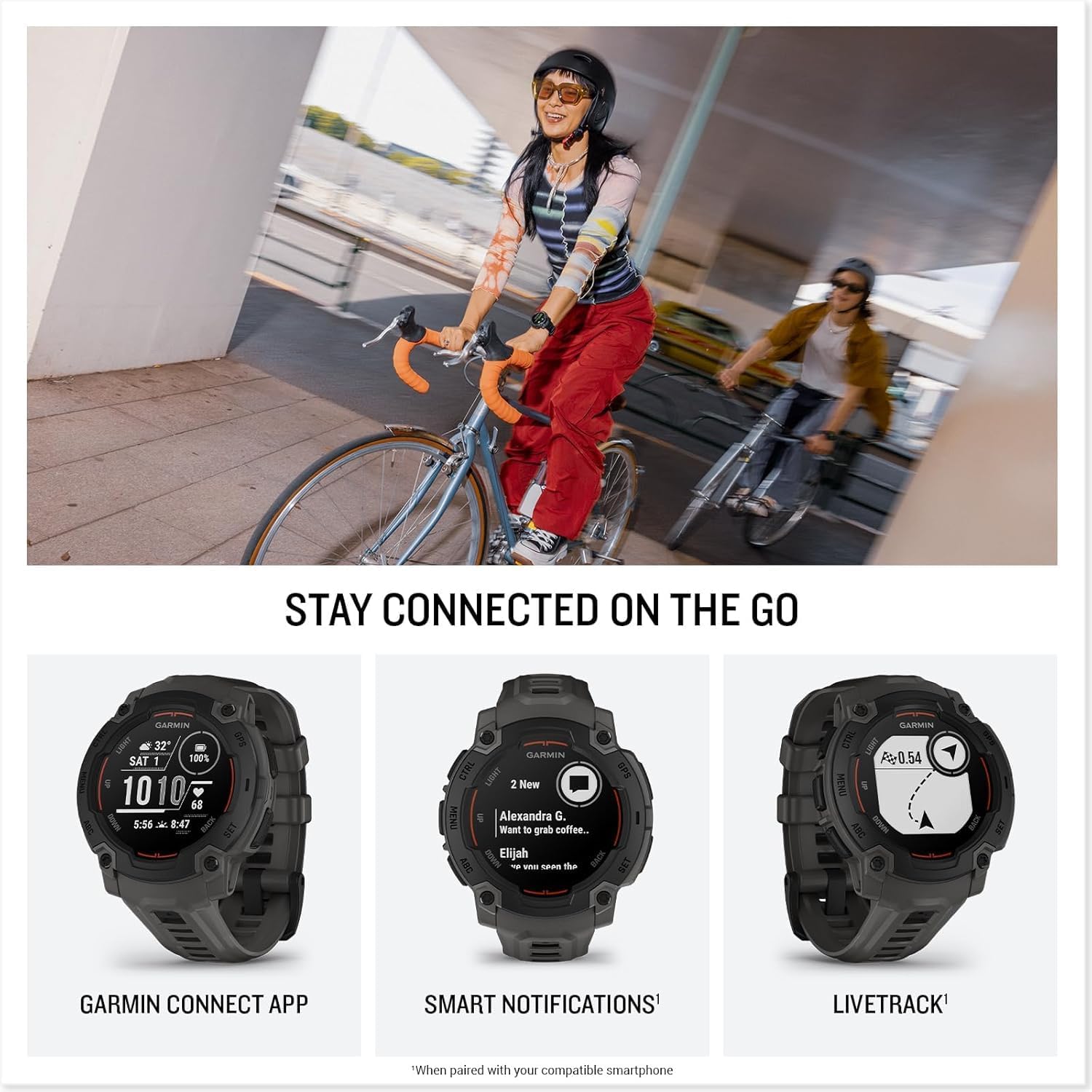 PlayBetter Garmin Instinct E 45mm (Electric Lime) Rugged Outdoor GPS Smartwatch Bundle - 24/7 Health Monitoring, Wrist-Based Heart Rate, Long Battery Life Portable Charger & HD Screen Protectors